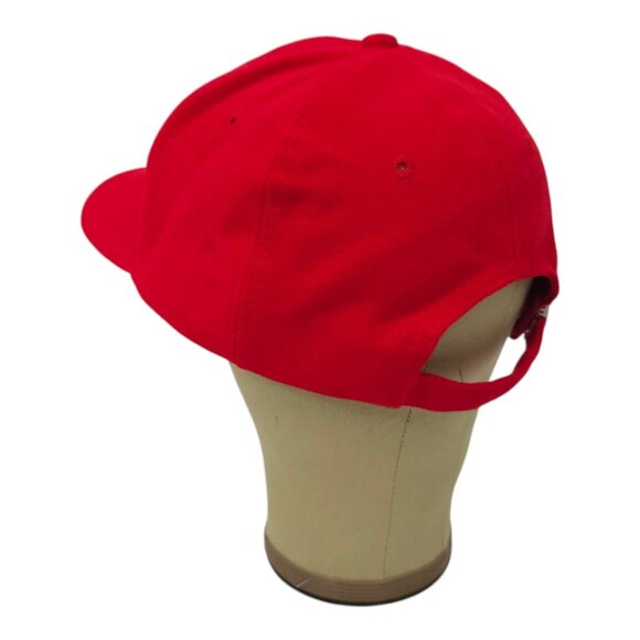Switzerland Logo Strap Back Cap Spell Out Embroidered Hat Red DK Doerig Kreier - Picture 12 of 15